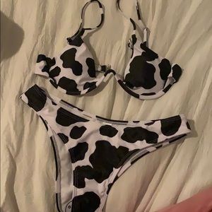 Cow print bikini set BRAND NEW